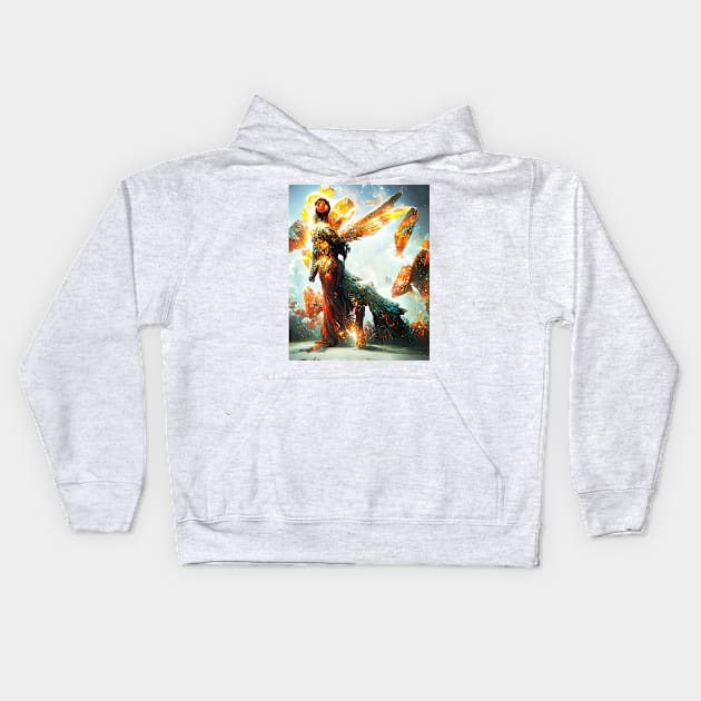 Topaz Angel Kids Hoodie by DeeplyDreaming